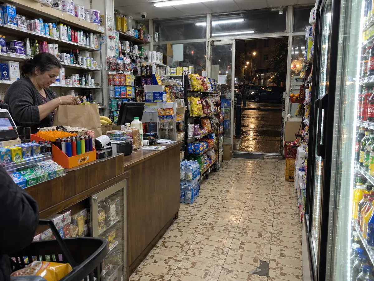 Behind the counter